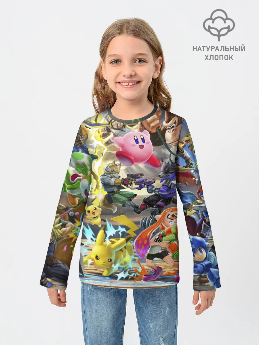 Детский лонгслив / Super Smash World