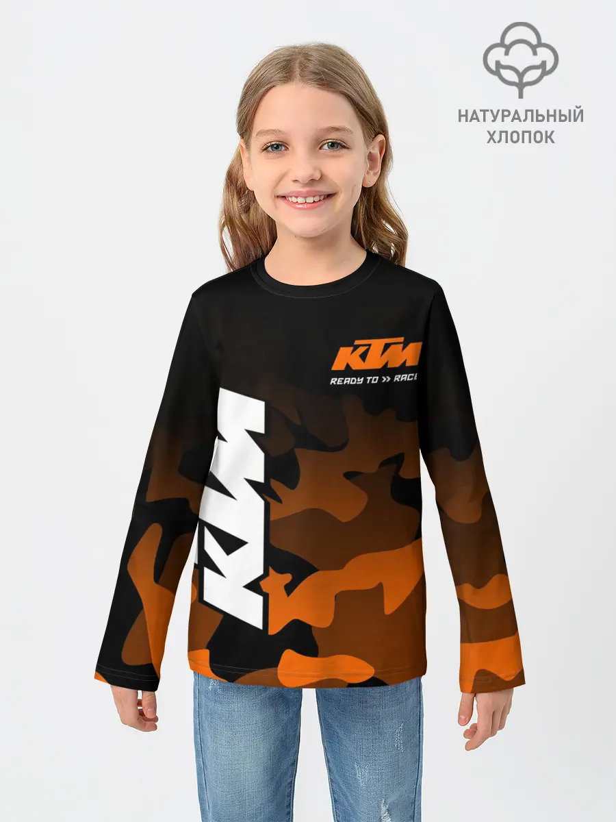 Детский лонгслив / KTM MOTORCYCLES / КТМ МОТОЦИКЛ