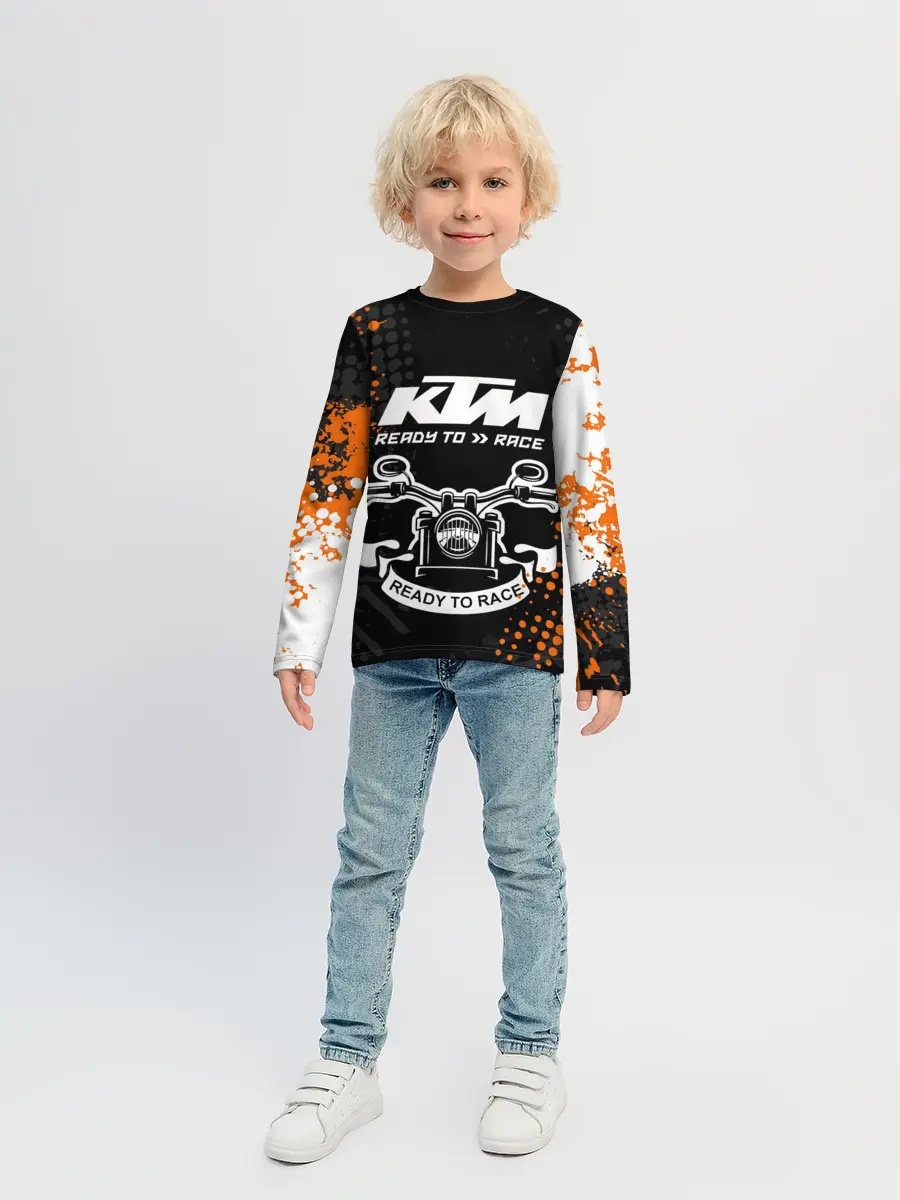 Детский лонгслив / KTM MOTORCYCLES / КТМ МОТОЦИКЛЫ