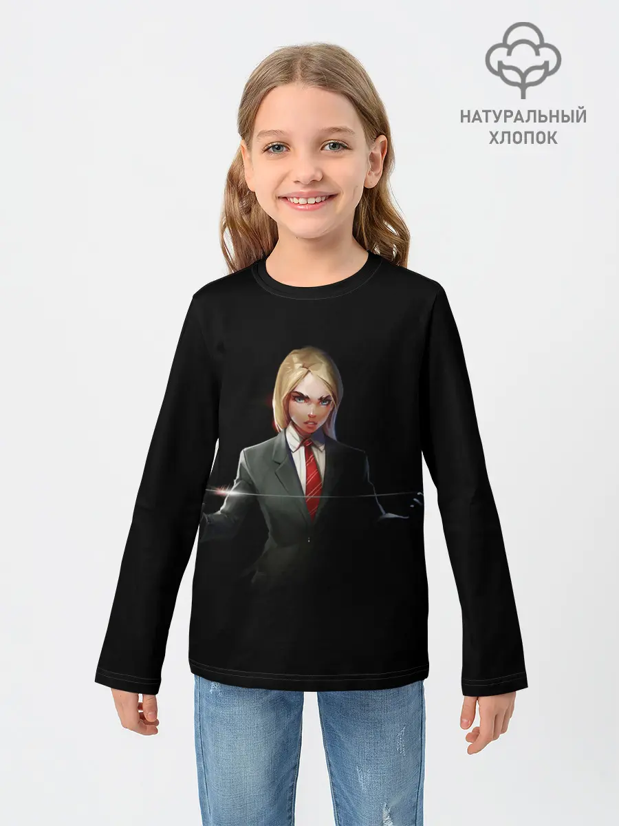 Детский лонгслив / Hitwoman