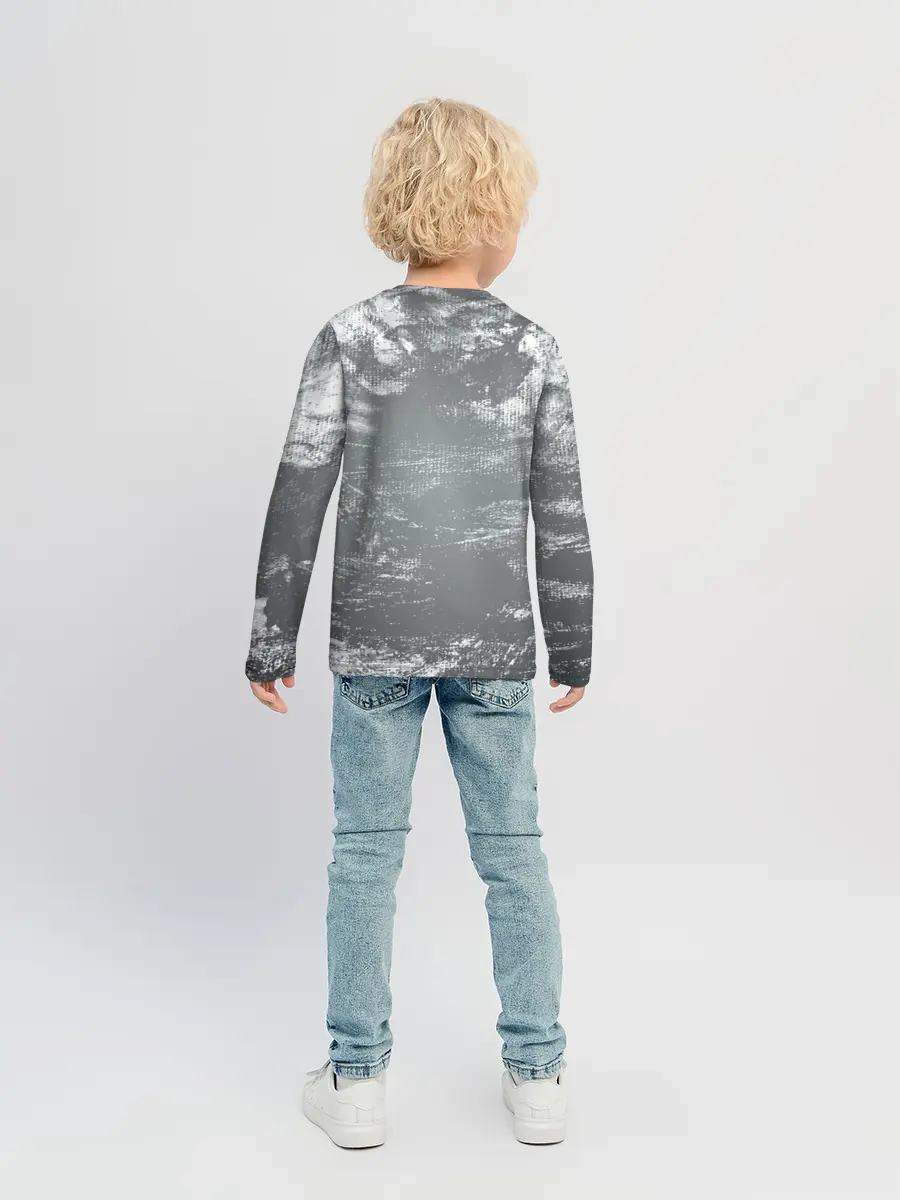 Детский лонгслив / Крокодил и птичка Miam