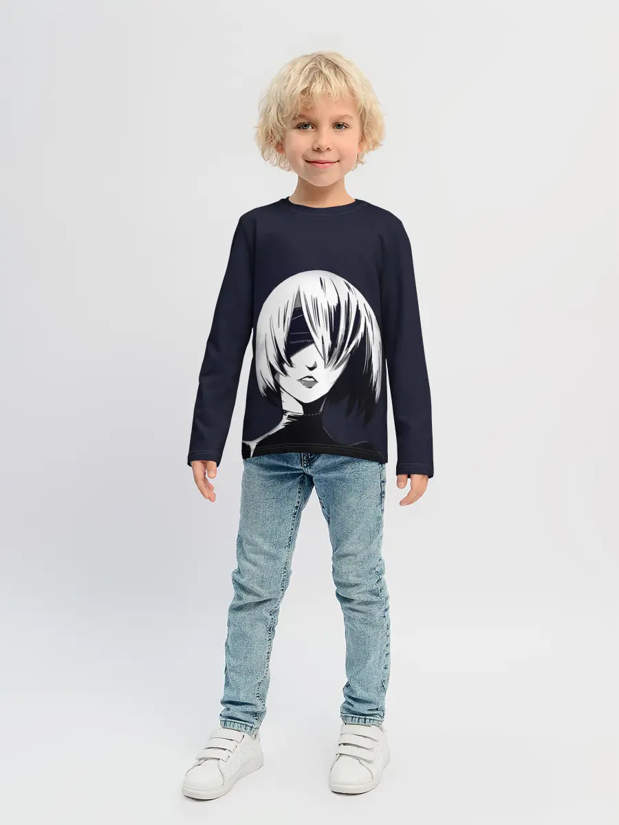 Детский лонгслив / Nier Automata | 2B