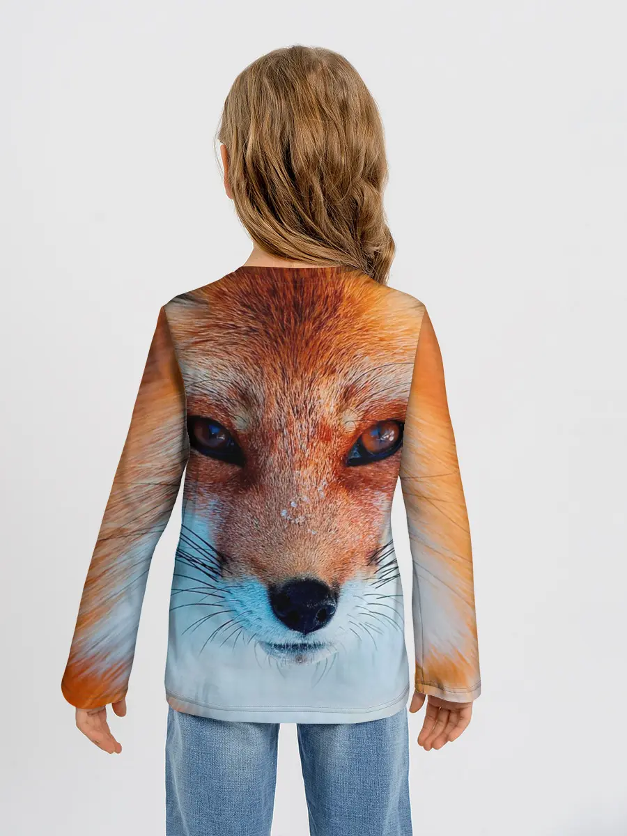 Детский лонгслив / Мордочка лисы
