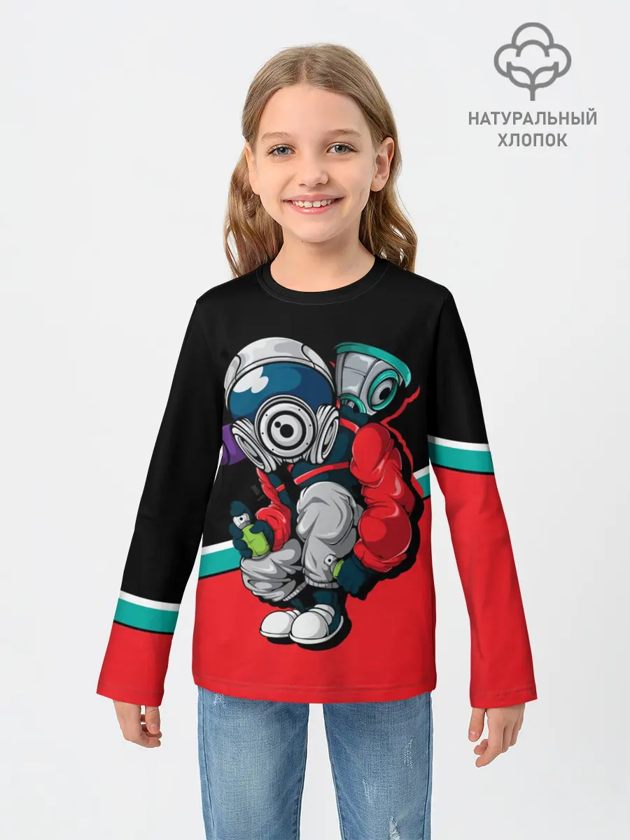 Детский лонгслив / Граффити