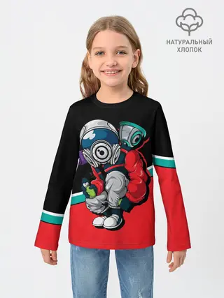 Детский лонгслив / Граффити