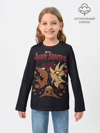 Детский лонгслив / Крутые бобры. Рокеры