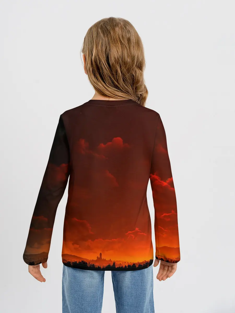 Детский лонгслив / Кровавый закат