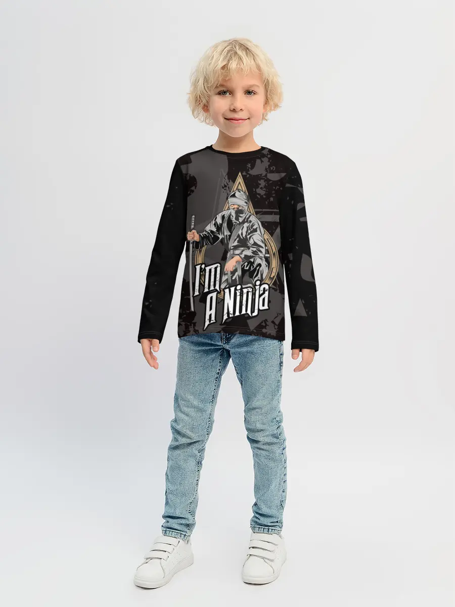 Детский лонгслив / Я - ниндзя