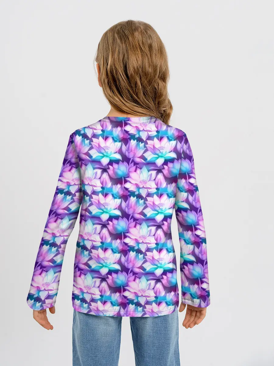 Детский лонгслив / Лотос