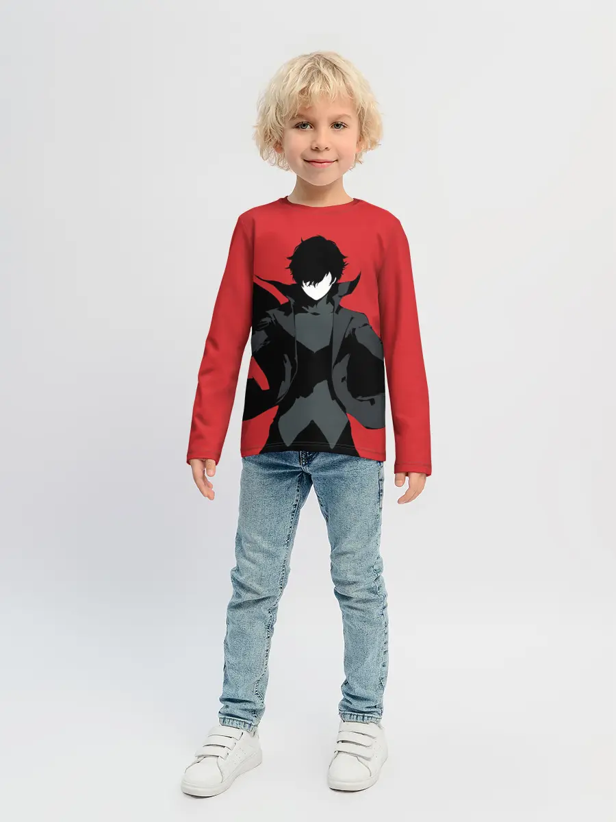 Детский лонгслив / Чёрный Рэн