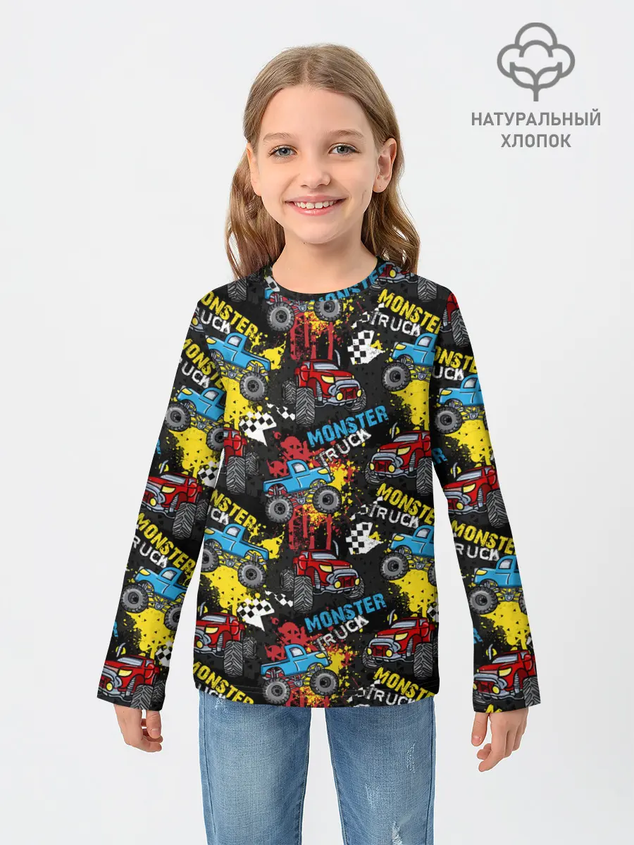 Детский лонгслив / MONSTER TRUCK