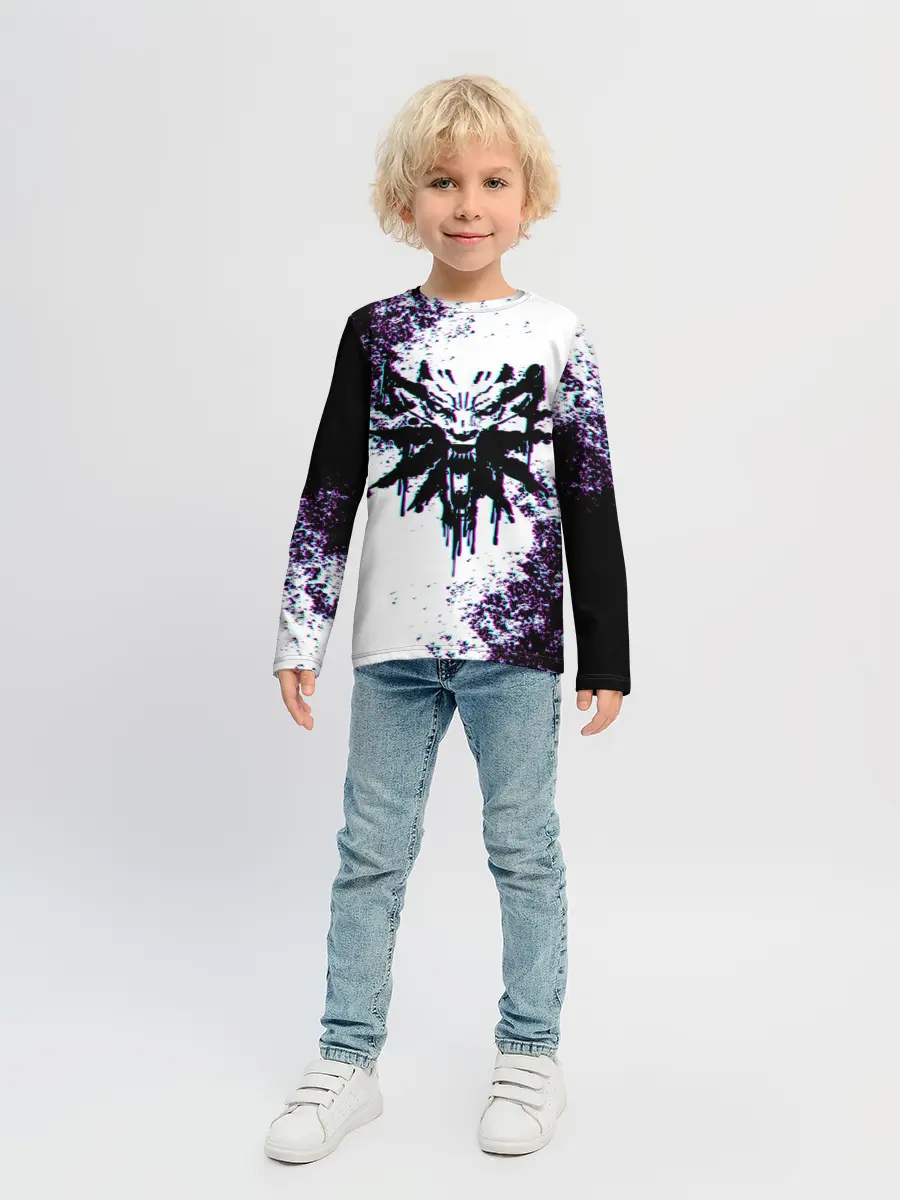 Детский лонгслив / THE WITCHER GLITCH / ГЛИТЧ