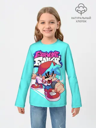 Детский лонгслив / FNF Boyfriend