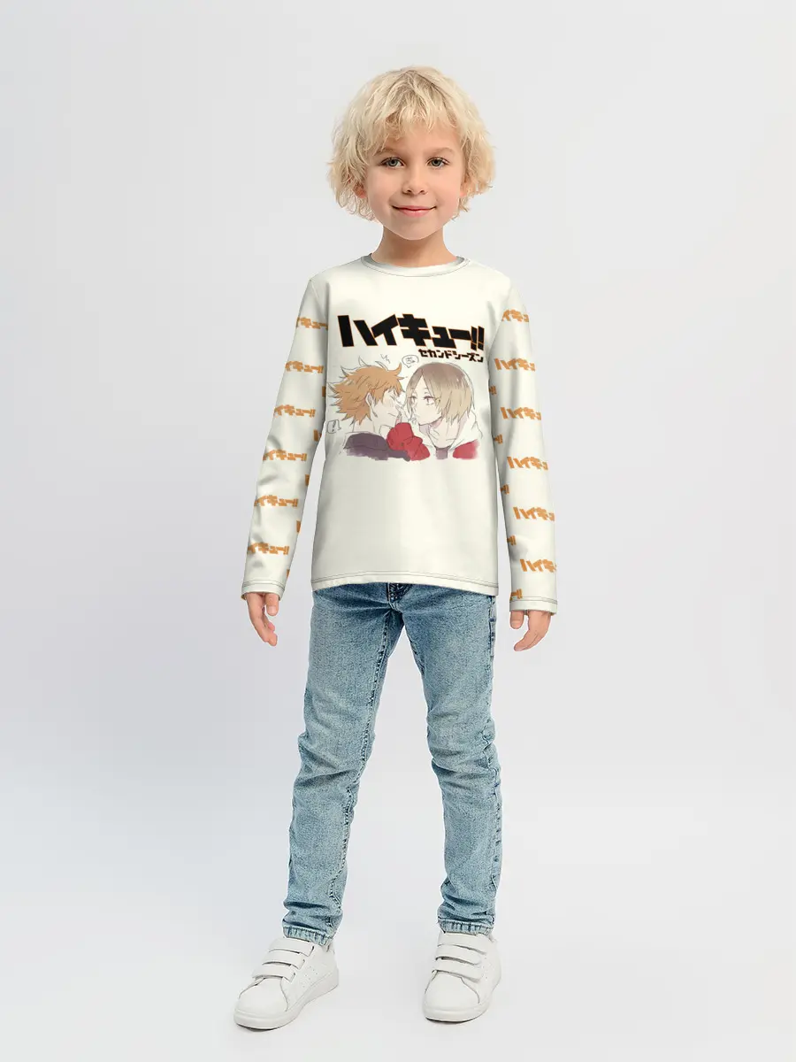 Детский лонгслив / Кенма Козуме и Хината Сё | ВОЛЕЙБОЛ!!