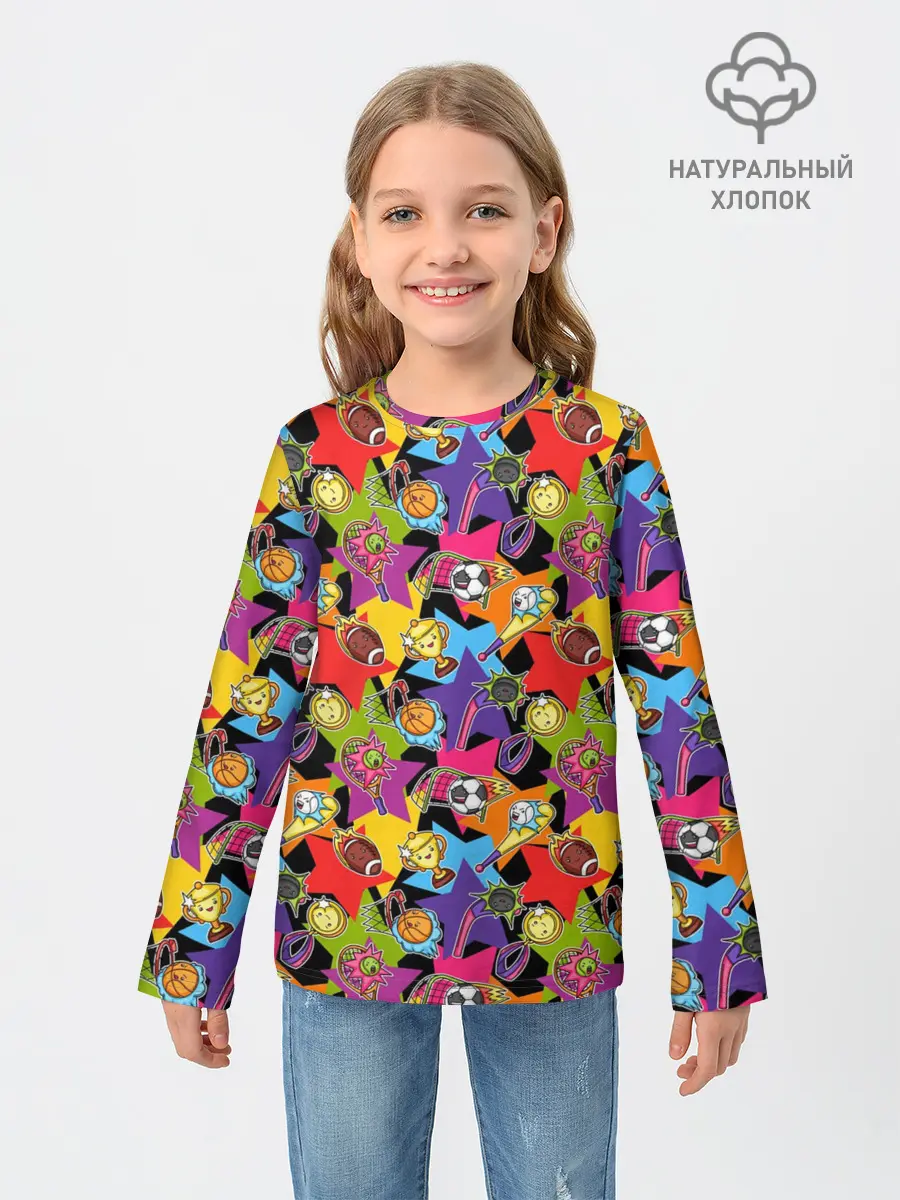Детский лонгслив / Звезда Спорта