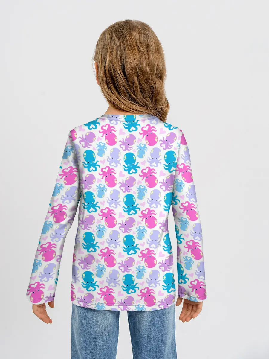 Детский лонгслив / Осьминоги