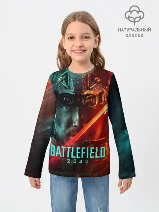 Детский лонгслив / Battlefield 2042 Soldier face