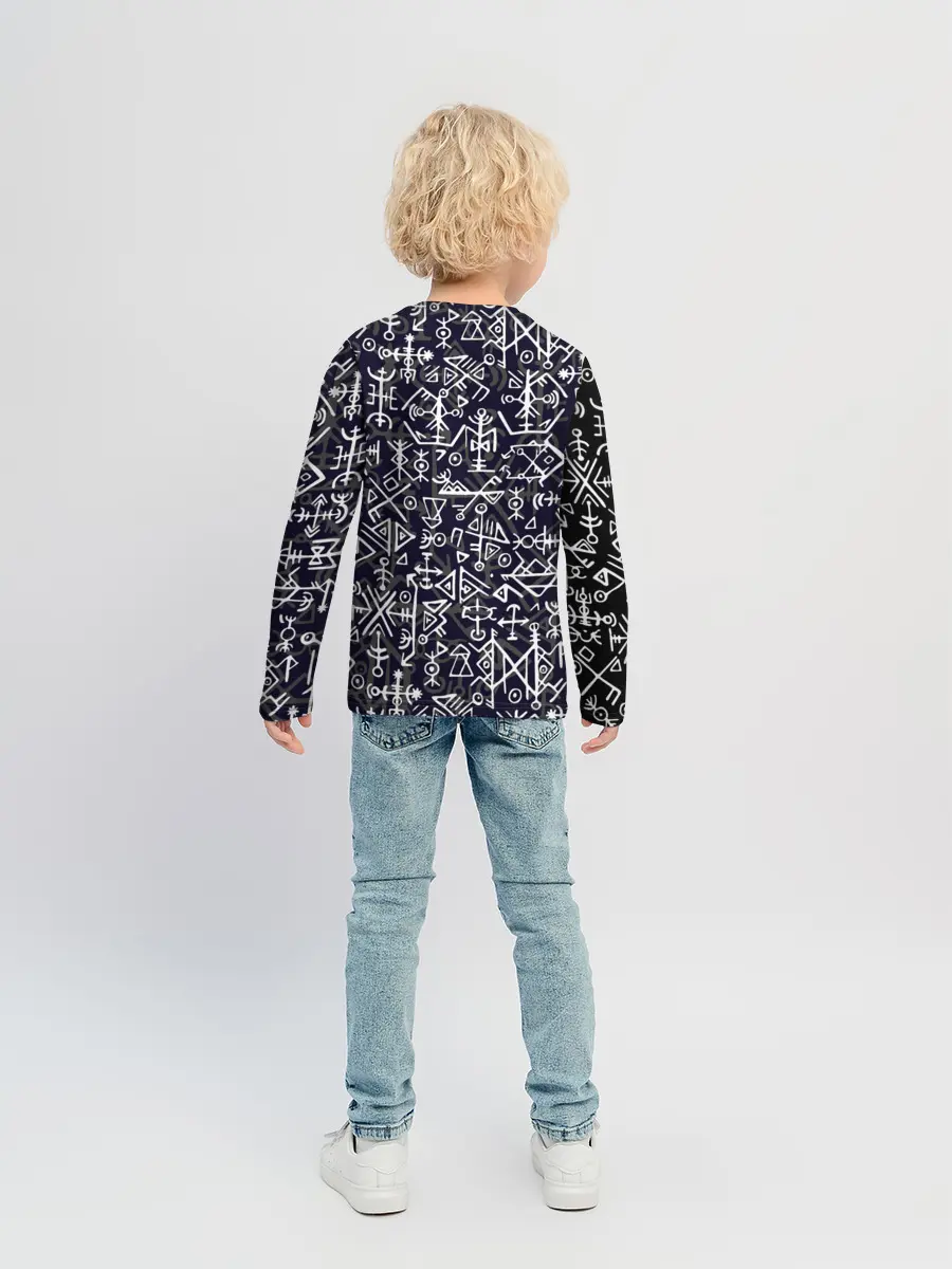 Детский лонгслив / Руны