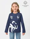 Детский лонгслив / Мбаппе в стиле формы Франции
