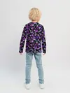 Детский лонгслив / Геометрический фиолетовый