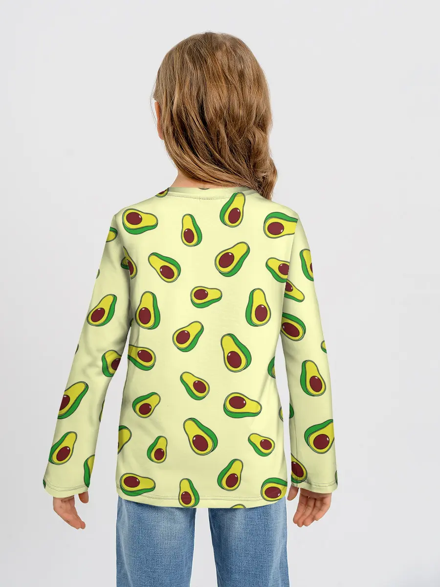 Детский лонгслив / Авокадо / Avocado