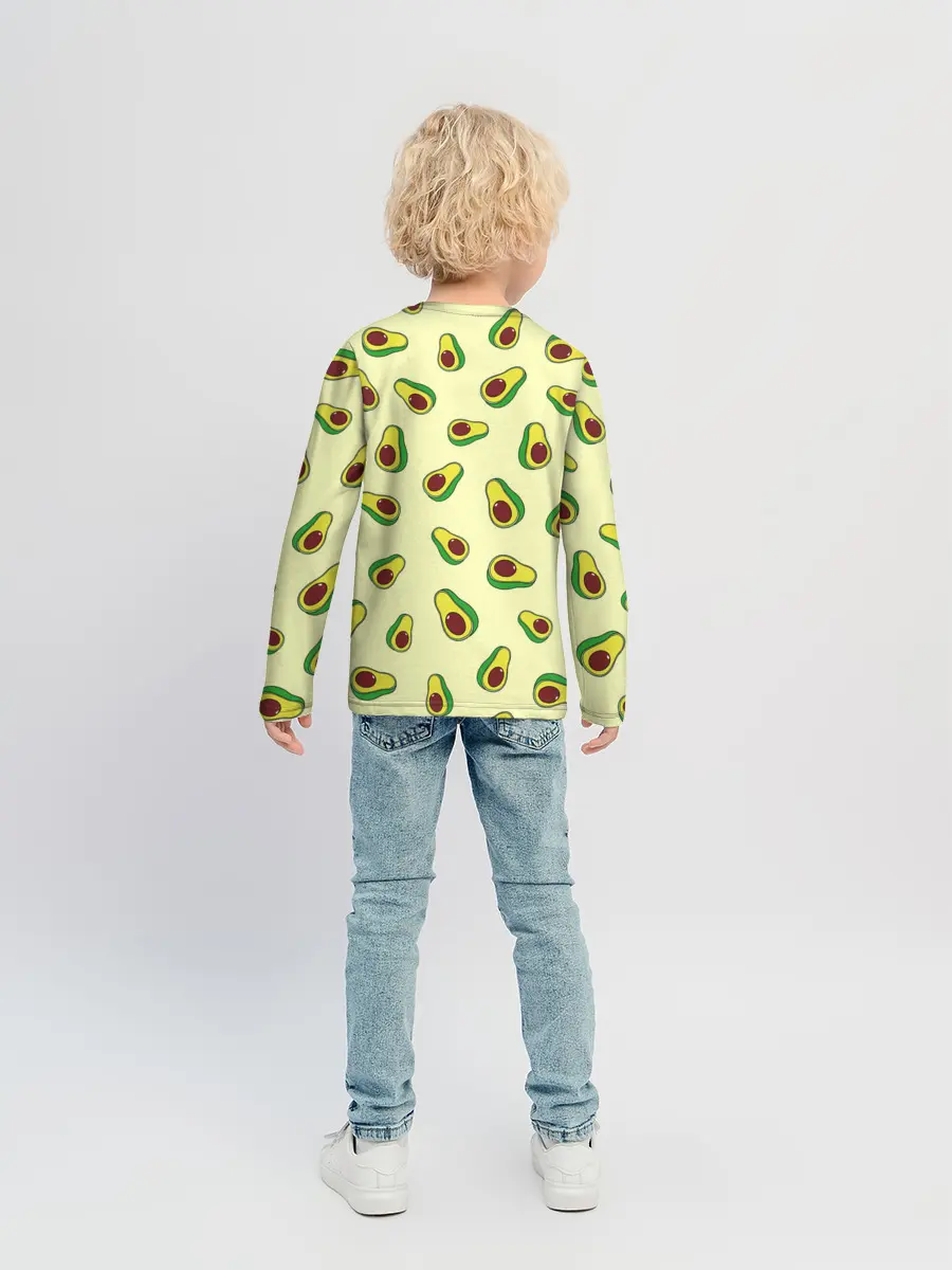 Детский лонгслив / Авокадо / Avocado