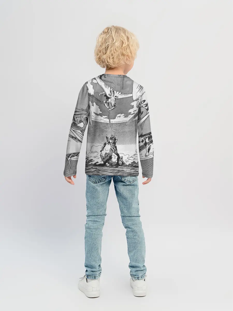 Детский лонгслив / Eves battle with the angel