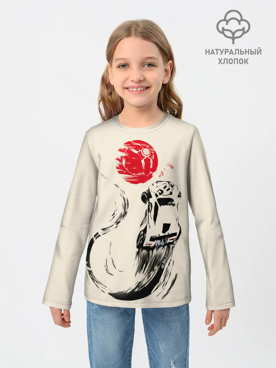 Детский лонгслив / Flying car