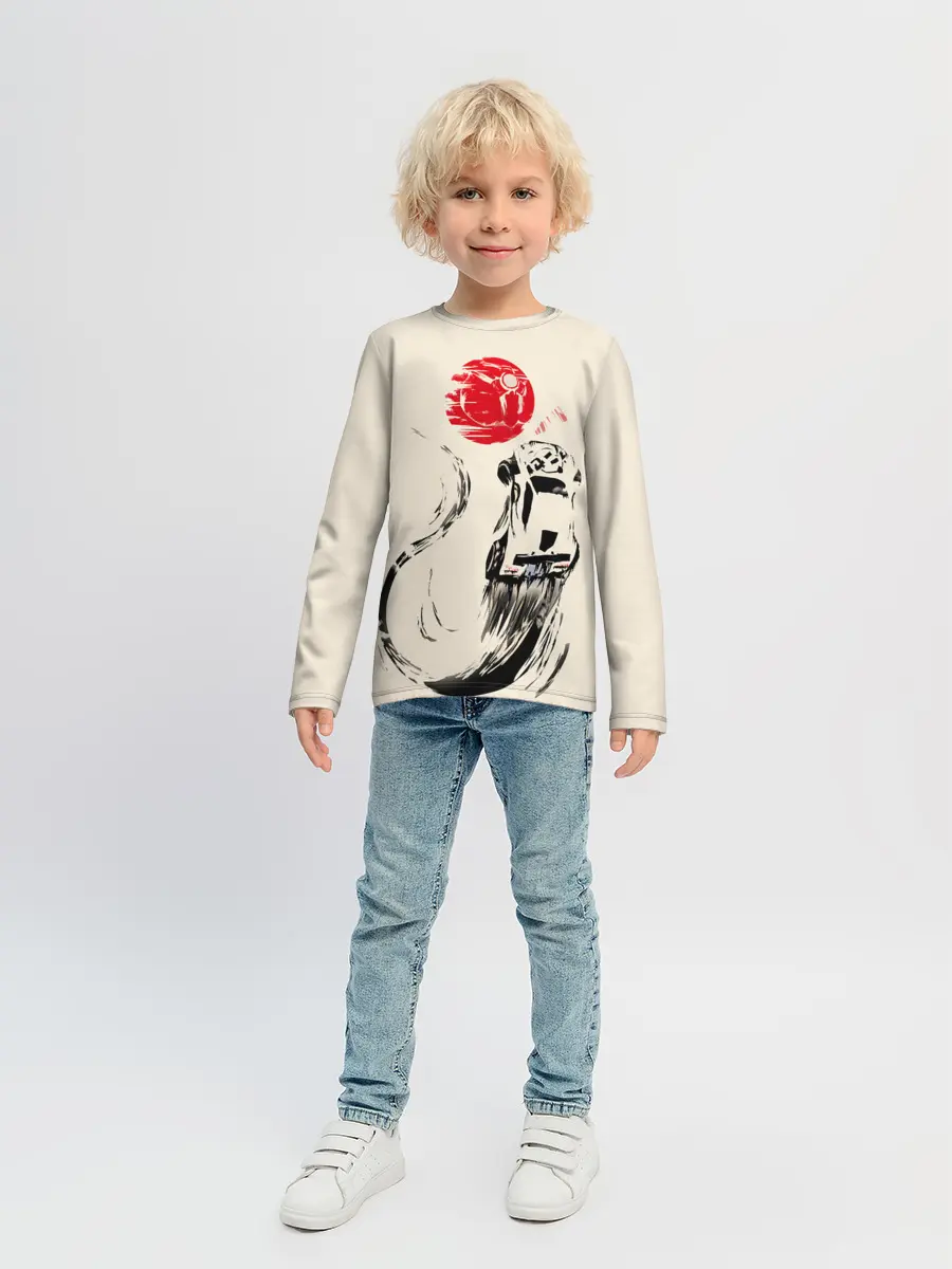 Детский лонгслив / Flying car