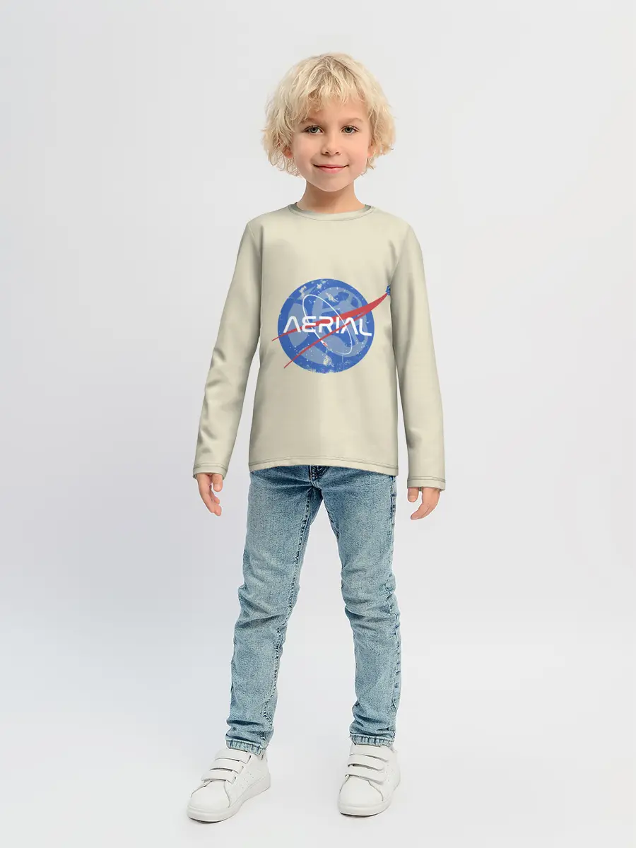 Детский лонгслив / Nasa x Rocket league