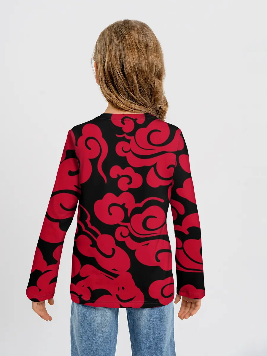 Детский лонгслив / Красное облако