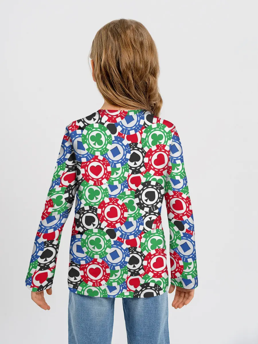 Детский лонгслив / Покер