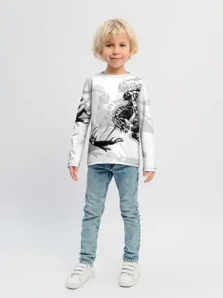 Детский лонгслив / Всадник и чёрт