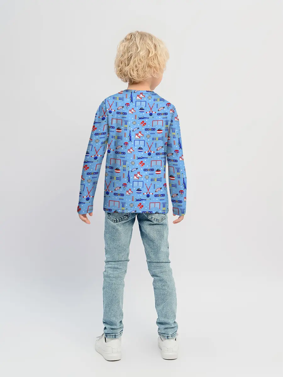 Детский лонгслив / Зимние виды спорта