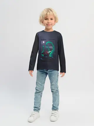 Детский лонгслив / Кракен
