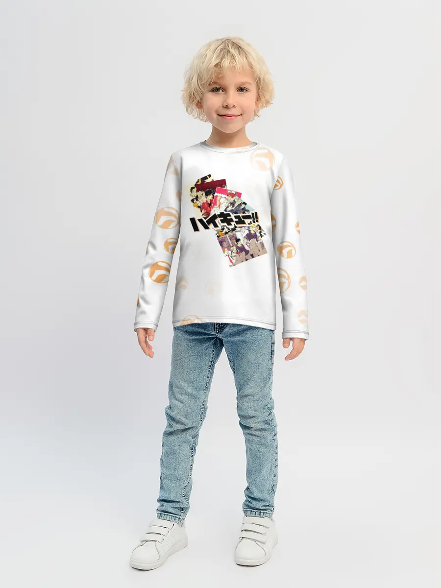 Детский лонгслив / ВОЛЕЙБОЛ!! сцены с командами | Haikyuu!!