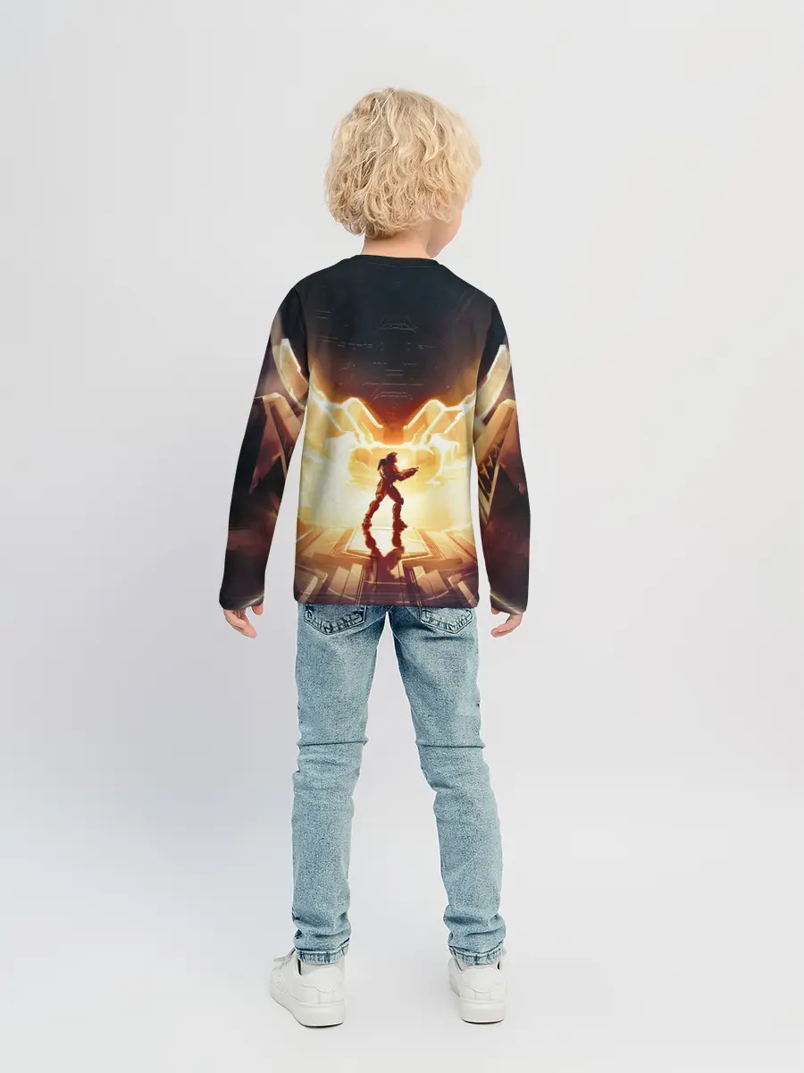 Детский лонгслив / Halo infinite Мастер Чиф