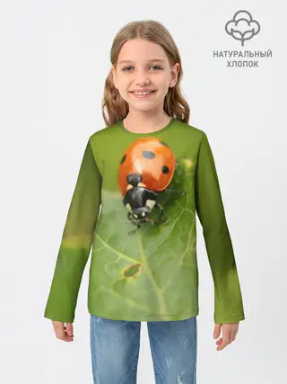 Детский лонгслив / Божья коровка