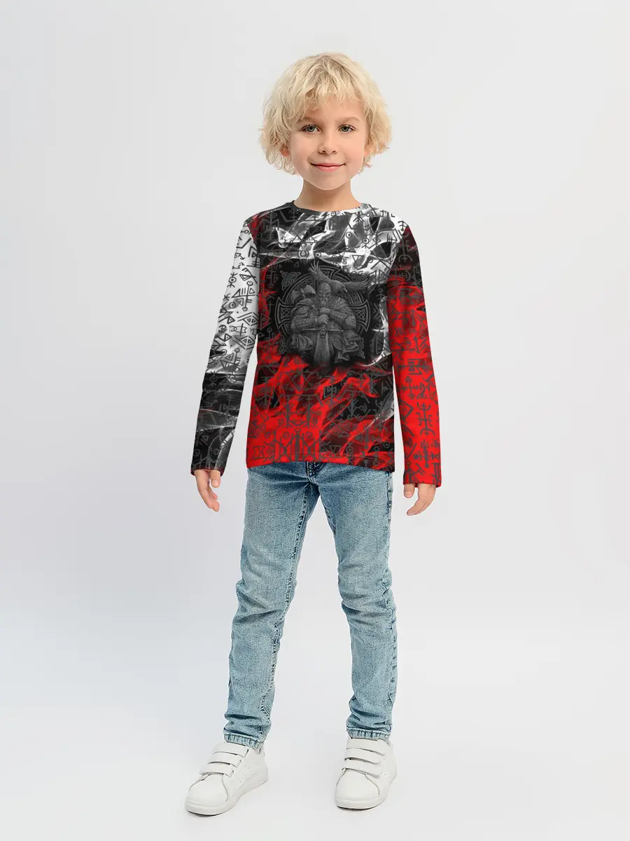 Детский лонгслив / Викинги