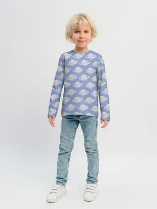 Детский лонгслив / Сатурн | 2