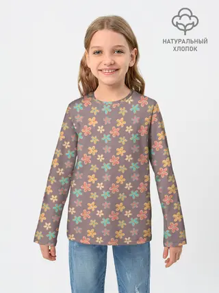 Детский лонгслив / Цветы | Разные
