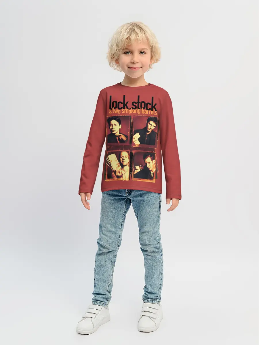 Детский лонгслив / Карты, деньги, два ствола.