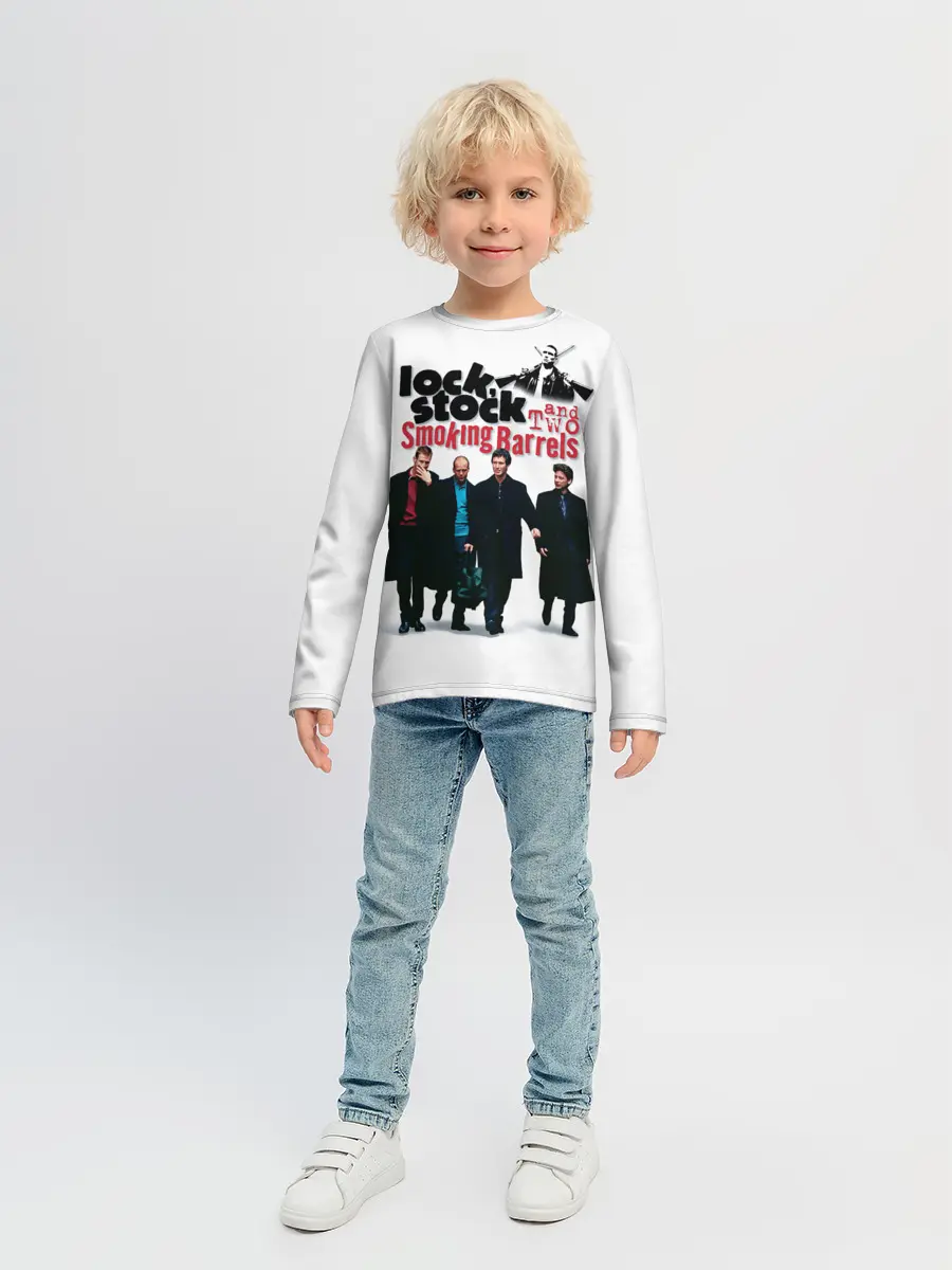 Детский лонгслив / Карты, деньги, два ствола.