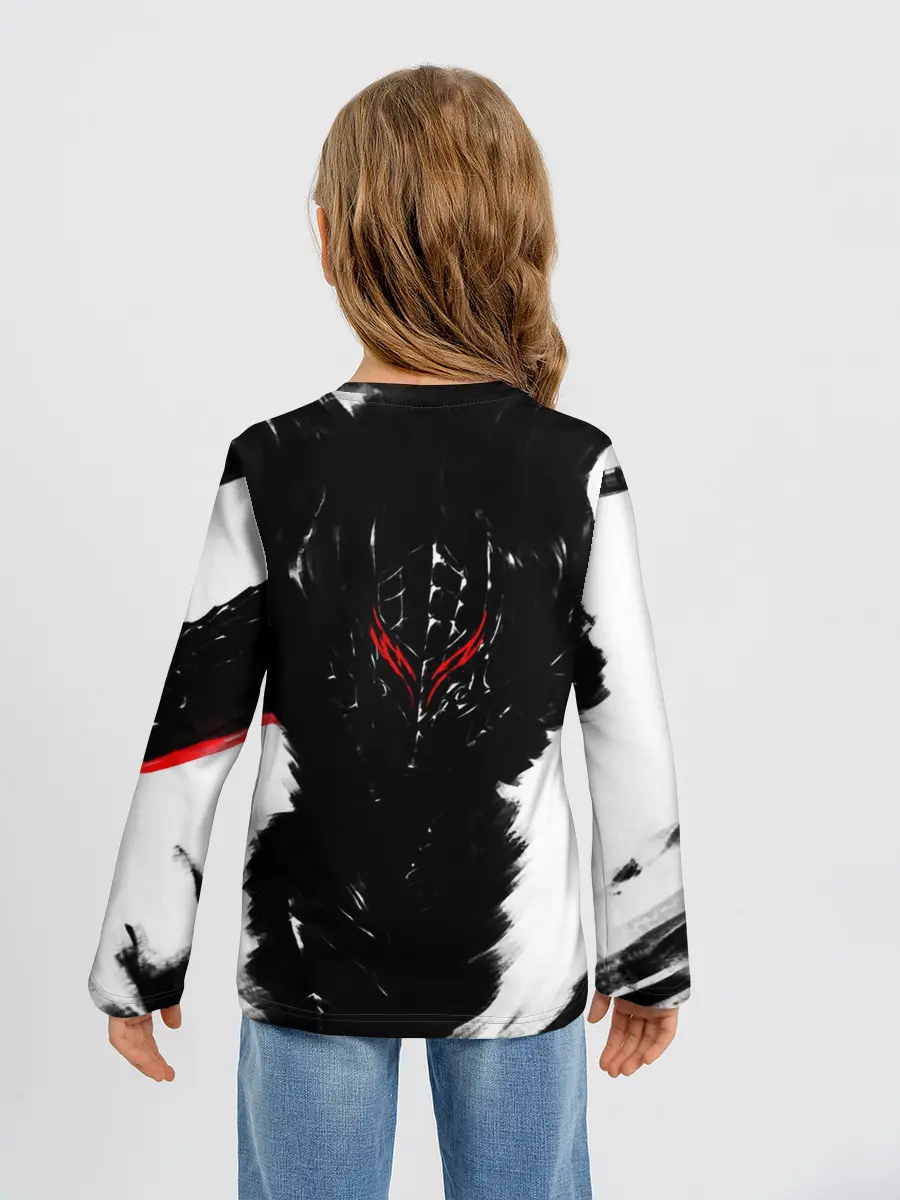 Детский лонгслив / БЕРСЕРК ч/б