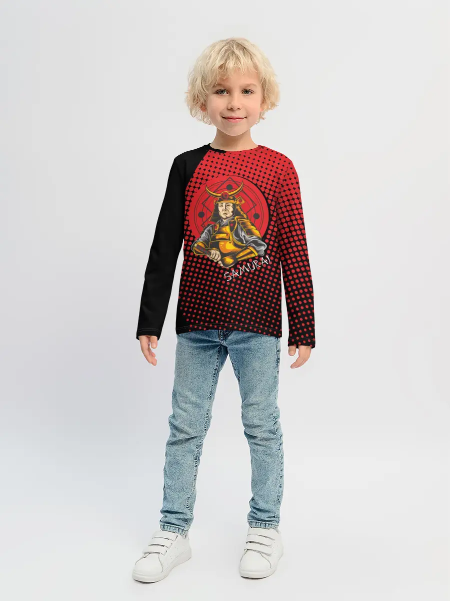 Детский лонгслив / Самурай