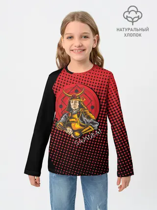 Детский лонгслив / Самурай