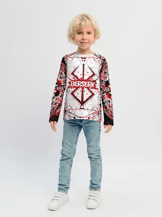 Детский лонгслив / БЕРСЕРК рваный лого