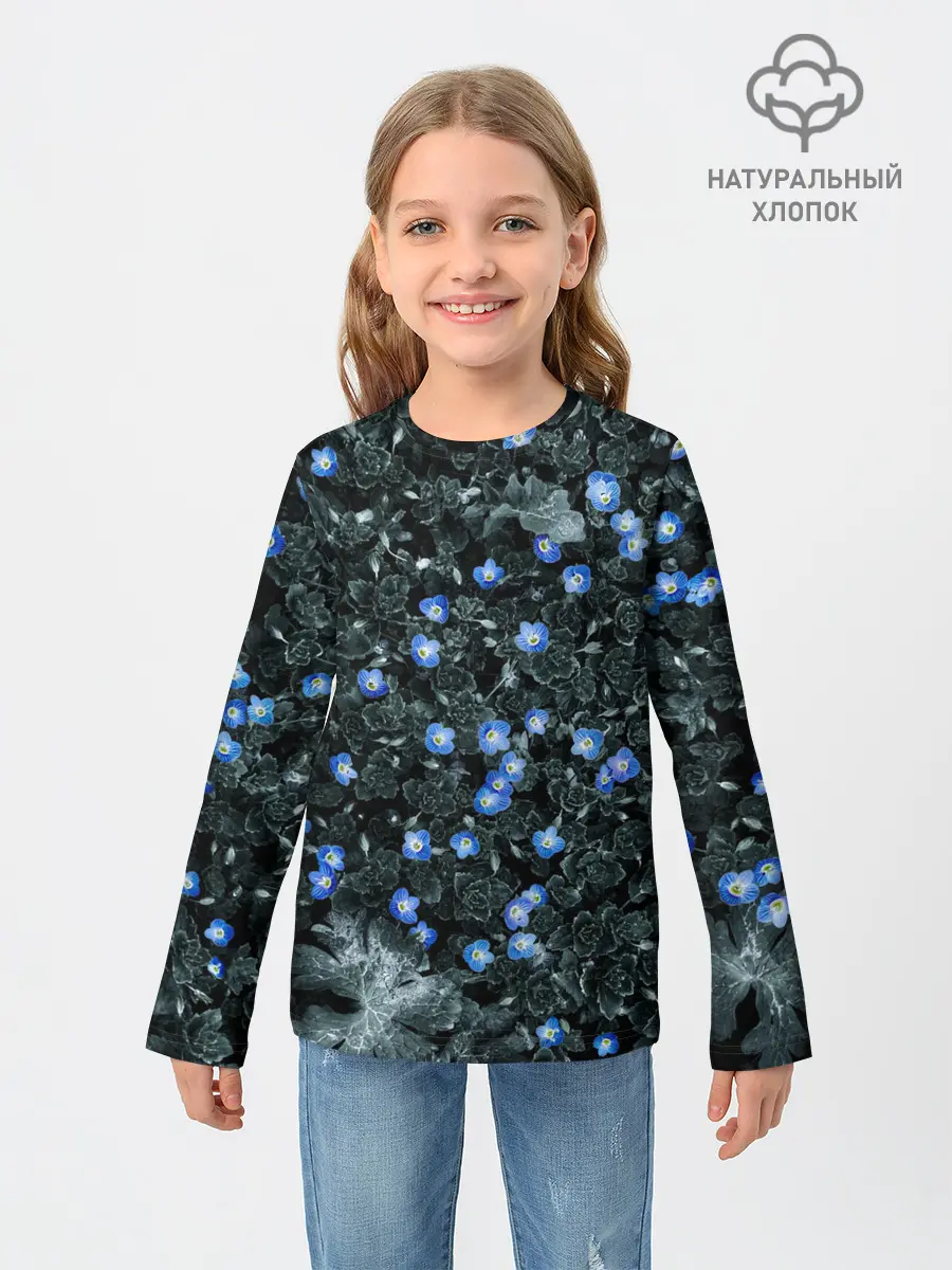 Детский лонгслив / Маленькие ЦветЫ
