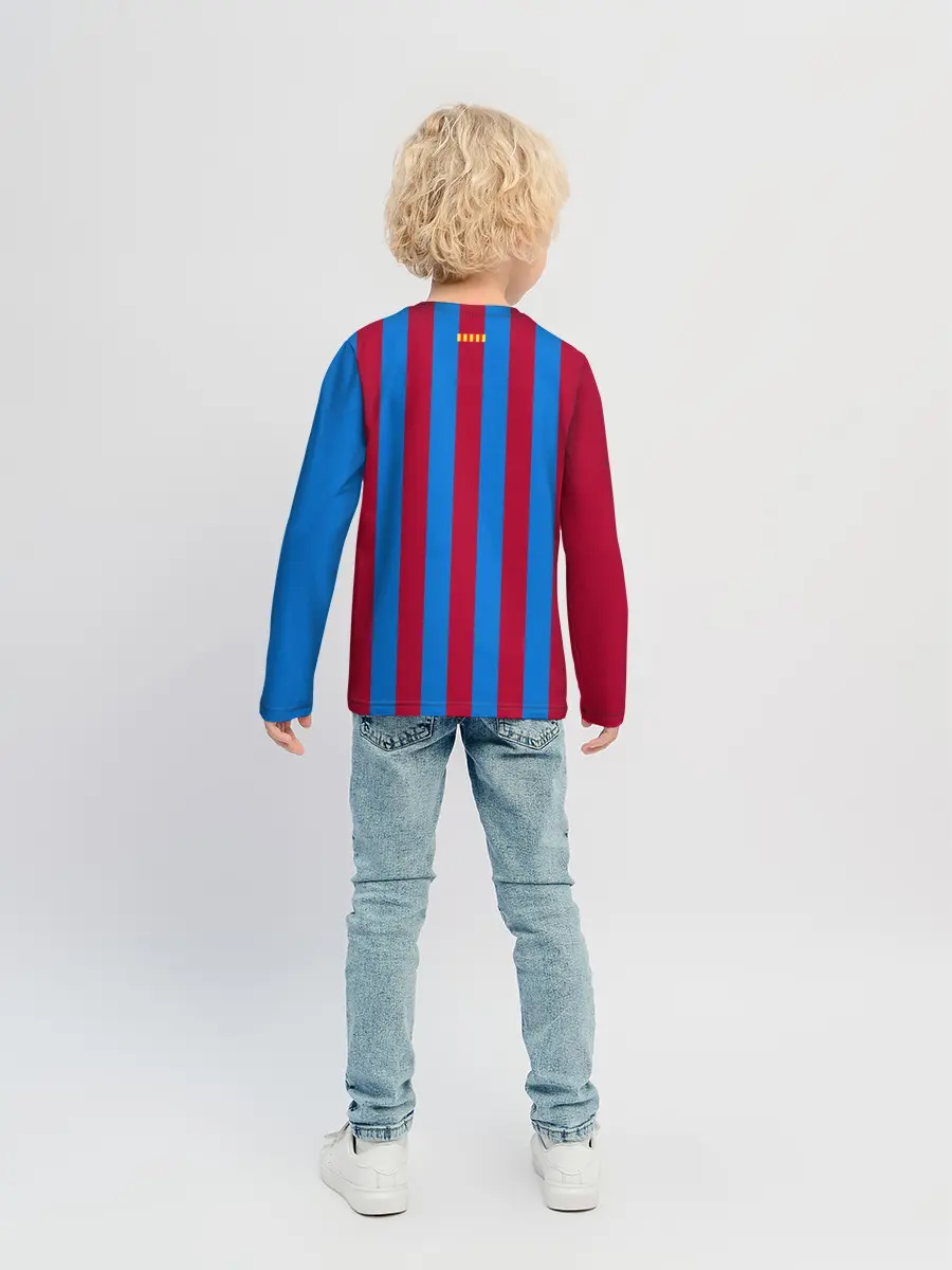 Детский лонгслив / Форма Барселоны 2021/2022