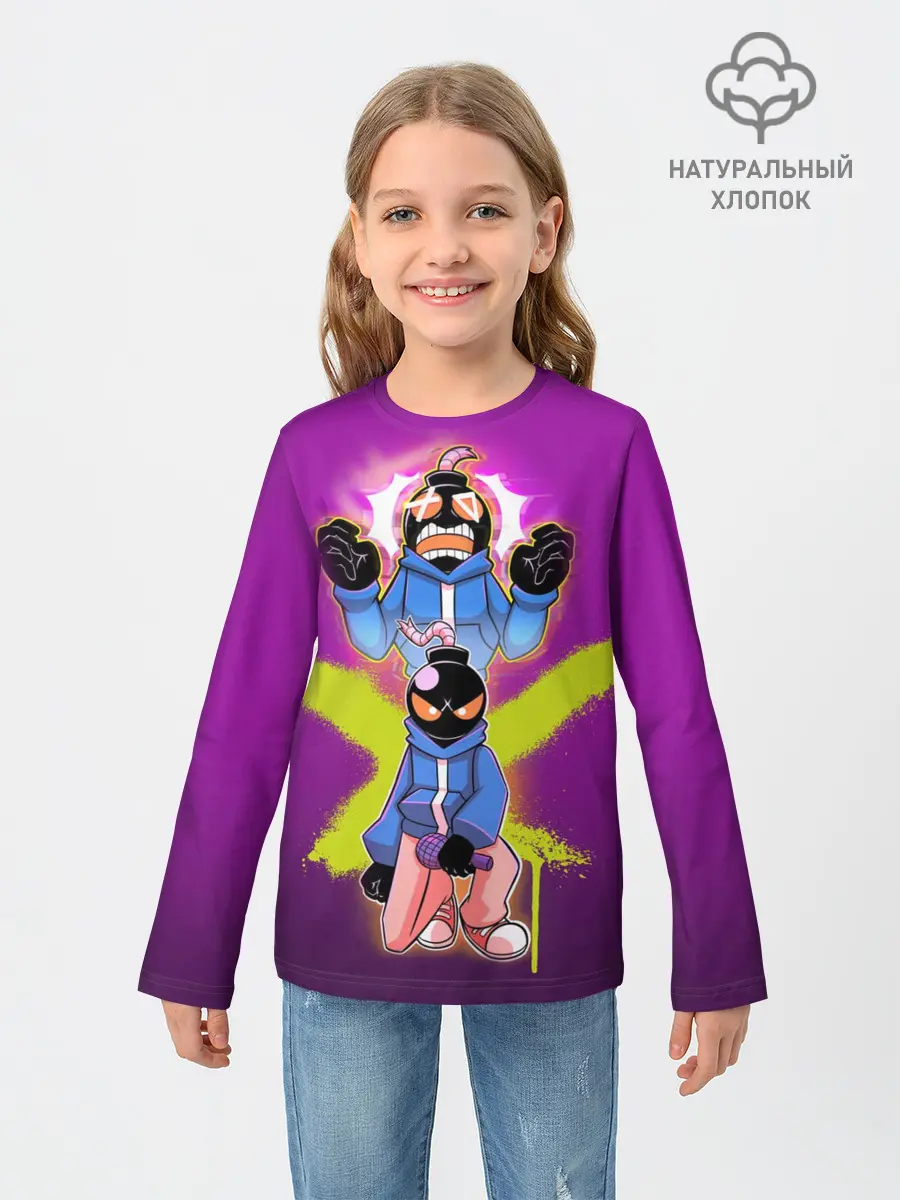 Детский лонгслив / whitty граффити